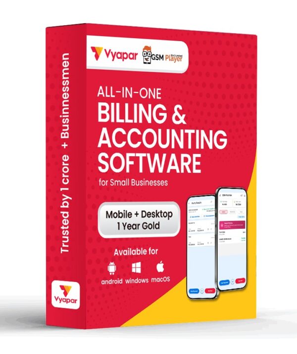 Vyapar Mobile + Desktop - Gold - 1 Year